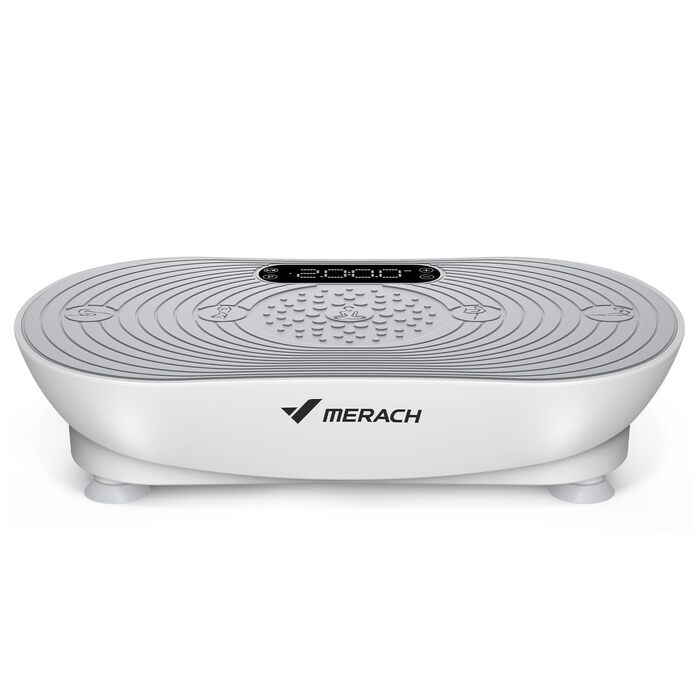 Виброплатформа MERACH V33 Pro високочастотна для схуднення та масажу, біла