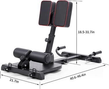 Мультифункціональна фітнес-лава Leikefitness Deluxe 8400 для дому, глибока Sissy-присідання, чорна