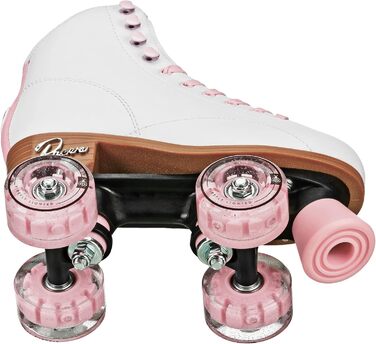 Дитячі роликові ковзани Pacer Comet Hightop зі світлими колесами (срібні, розмір Youth 3)