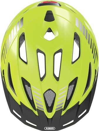 Велосипедний шолом ABUS Urban-I 3.0 MIPS з ударозахистом, LED-ліхтарем, козирком і магнітною застібкою, для жінок і чоловіків, розмір S (51-55 см), жовтий