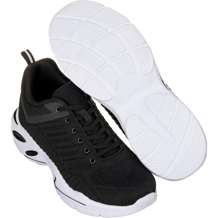 Підвищувачі росту для чоловічого взуття CALTO – спортивні снікерси, чорного кольору, 6,6 см, розмір 41.5 EU, Q330-8.5