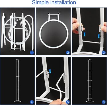 Підставка для м'ячів XIAQICA: тримач для 5 м'ячів, знімна конструкція, стабільна та міцна. Підходить для баскетболу та футболу (білий)