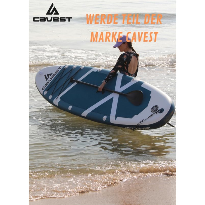 Надувне SUP-борд Stand Up Paddle Board для дорослих та дітей, блакитний, висока стабільність