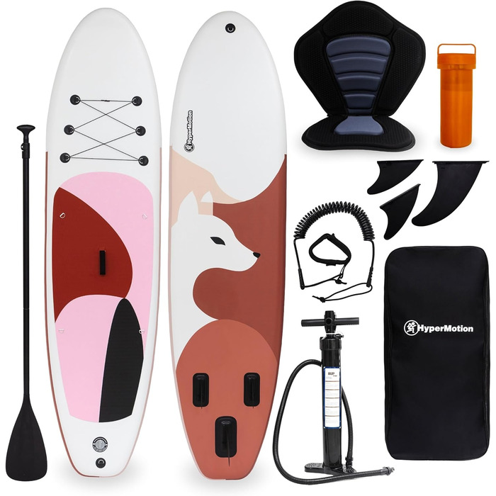 Надувна SUP-дошка HyperMotion 15 см з веслом, сидінням, насосом і сумкою, витримує до 130 кг