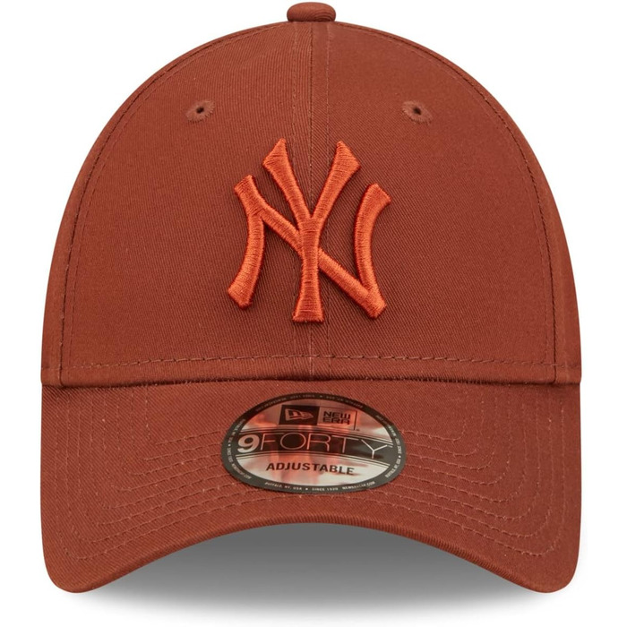 Кепка New Era 9Forty Essential Yankees з металевою застібкою, бейсболка з вигнутим козирком, MLB, Нью-Йорк Янкиз, універсальний розмір, колір: Rust