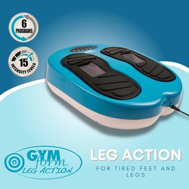 Електричний масажер для ніг Gymform Leg Action Platinum з кремом, відновлення суглобів, покращення кровообігу, шіацу масаж, догляд та релакс для стоп