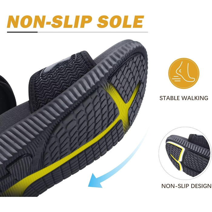 Жіночі трекінгові сандалі KuaiLu: зручні ортопедичні сандалі для піших прогулянок та спорту, літні сандалі на шнурівці, чорні (39 EU)