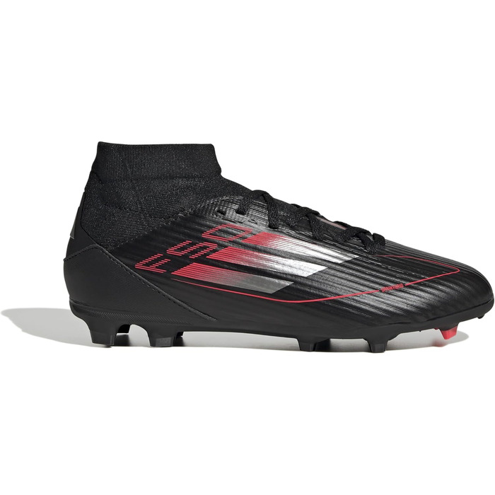 Дитячі футбольні бутси adidas F50 League Mid FG/MG - чорний, червоний, металік (28.5 EU)