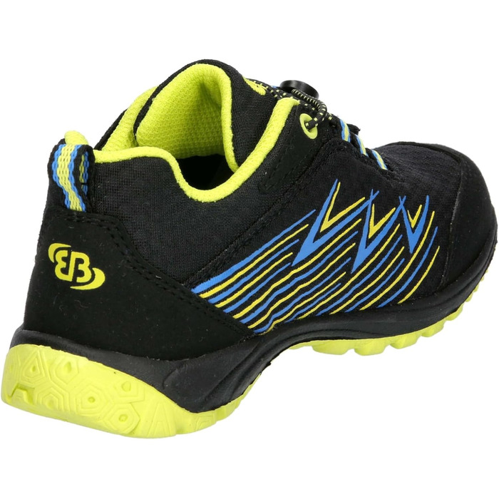 Дитячі кросівки для бігу Brütting Chesna Low, 32 EU, чорний, синій, лимонний
