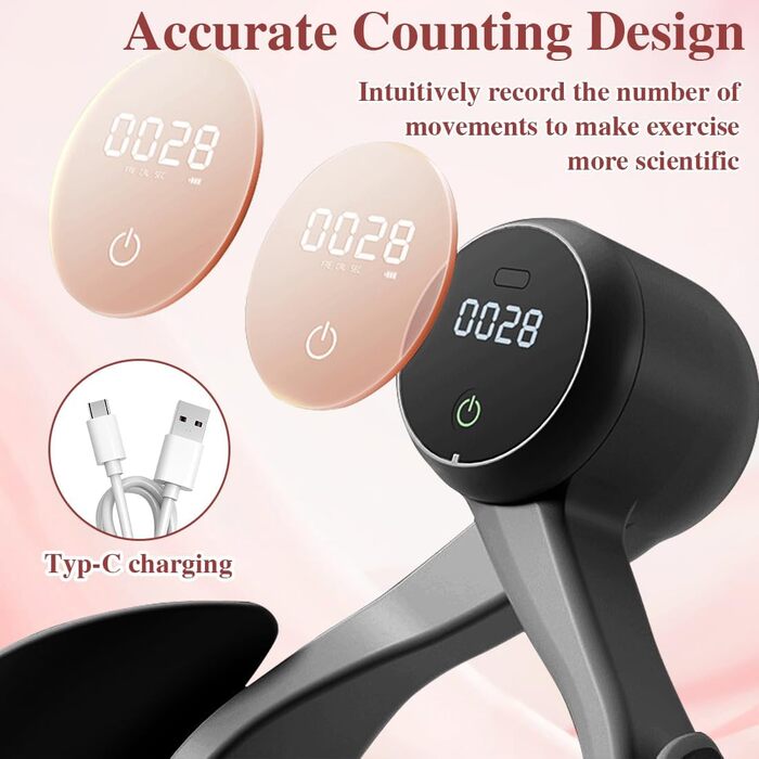 Тренування тазового дна Oberschenkel: пристрій для тренування м'язів стегон, тазу та ніг для дому, чорний