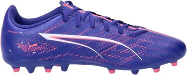 Кросівки футбольні PUMA Ultra 5 Play Mg для гри на твердих поверхнях, 43 EU, Lapis Lazuli/Puma White/Sunset Glow