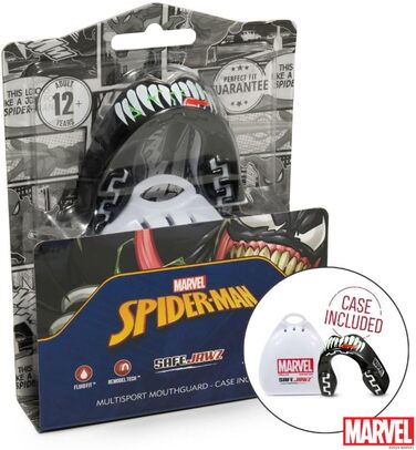 Захисна капа для рота Marvel Venom для дорослих і дітей, для контактних видів спорту: регбі, ММА, єдиноборства, кікбоксинг, дзюдо, хокей, бокс, юніорська (до 11 років), Venom
