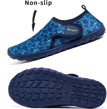 Дитячі шкарпетки-тапочки Raqua для плавання та відпочинку, розмір 28-37, дихаючі, Shark Hdk1602