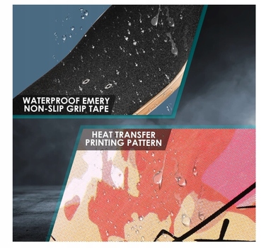 Скейтборд у зборі WeSkate Complete, 80 x 20, Double Kick