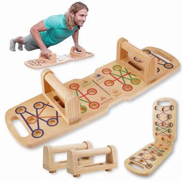 Дошка для віджимань Push Up Board 24-в-1 з ручками для тренування м'язів грудей, трицепсів, плечей та спини вдома для чоловіків і жінок