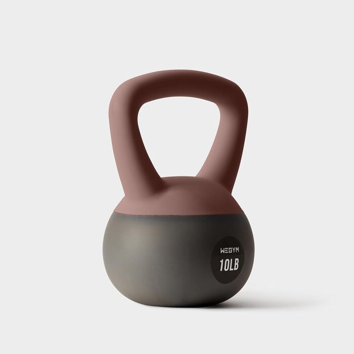 М'які гирі WEGYM зі сталі з піском, рожеві, для силових тренувань та фітнесу, ударостійкі, для дому