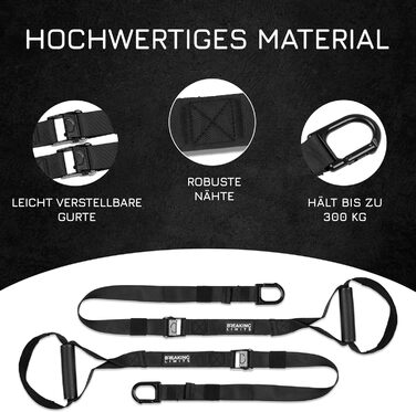 Слінг-тренер Breaking Limits для дому – тренажер для силових вправ – обладнання для силових тренувань – стрічки слінтренера для тренувань всього тіла – фітнес на відкритому повітрі – підвісний тренажер