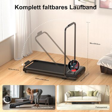 Електричний біговий міні-тренажер Laufpad для дому з пультом керування, компактний та легкий, ShabanJesy