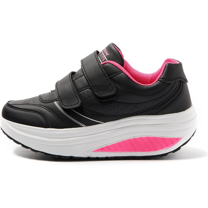 Жіночі кросівки JOMIX на липучці: спортивні, на платформі, для бігу, зручні, з підтримкою стопи, антиковзкі, для фітнесу, тренувань, вулиці (38 EU, фуксія)