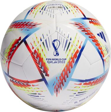 Футбольний м’яч adidas Al Rihla, розмір 4, біло-зелений, унісекс