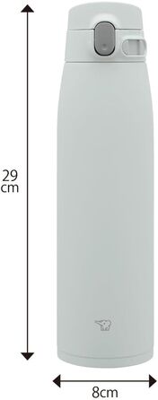 Термос Zojirushi SM-VA72-TM, 720 мл, нержавійка, One-Touch, блідо-коричневий