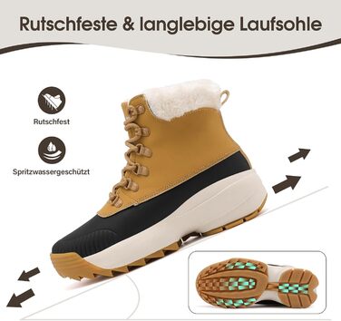 Зимові шкарпетки-черевики для жінок, водонепроникні, утеплені, зелені та коричневі, розмір 37-42