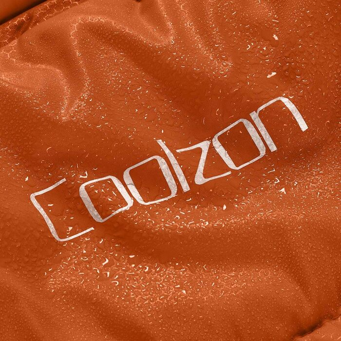 Сплячий мішок Coolzon для кемпінгу та відпочинку на природі, 3-4 сезони, дорослий, компактний (помаранчевий)