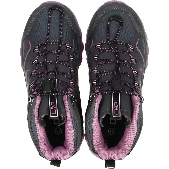 CMP Kinder Byne Mid WP - дитячі трекінгові черевики, водонепроникні, сірі та зелені (31 EU)