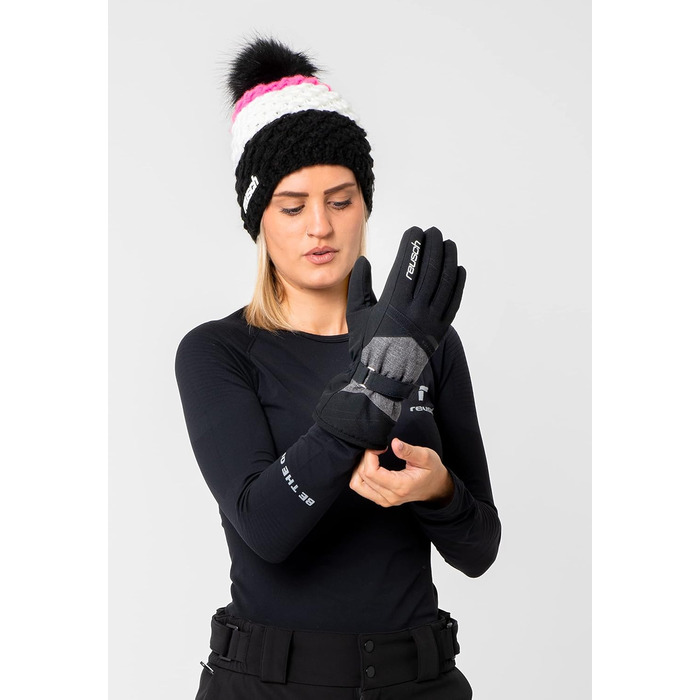 Жіночі зимові рукавички Reusch Hellen R-TEX XT чорні, розмір 6.5