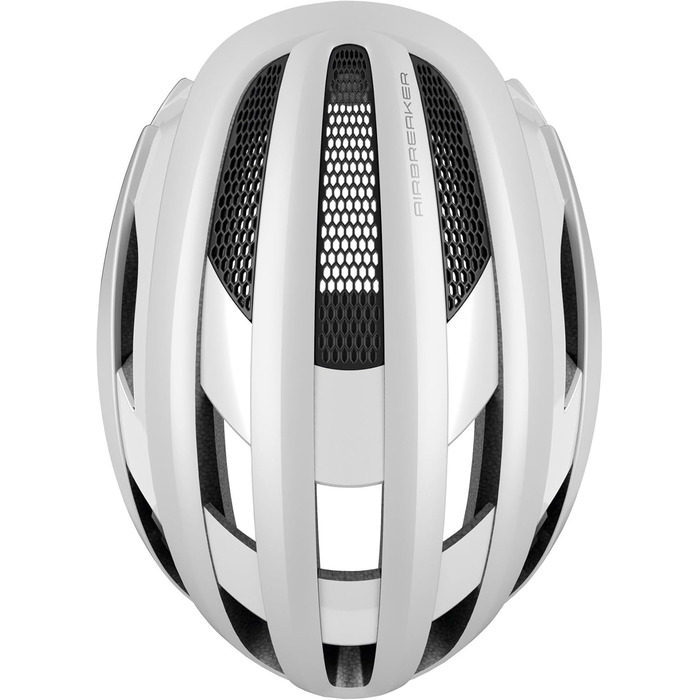 ABUS AirBreaker – професійний велосипедний шолом для шосейного велоспорту, білий матовий, для дорослих та підлітків, розмір M (52-58 см)