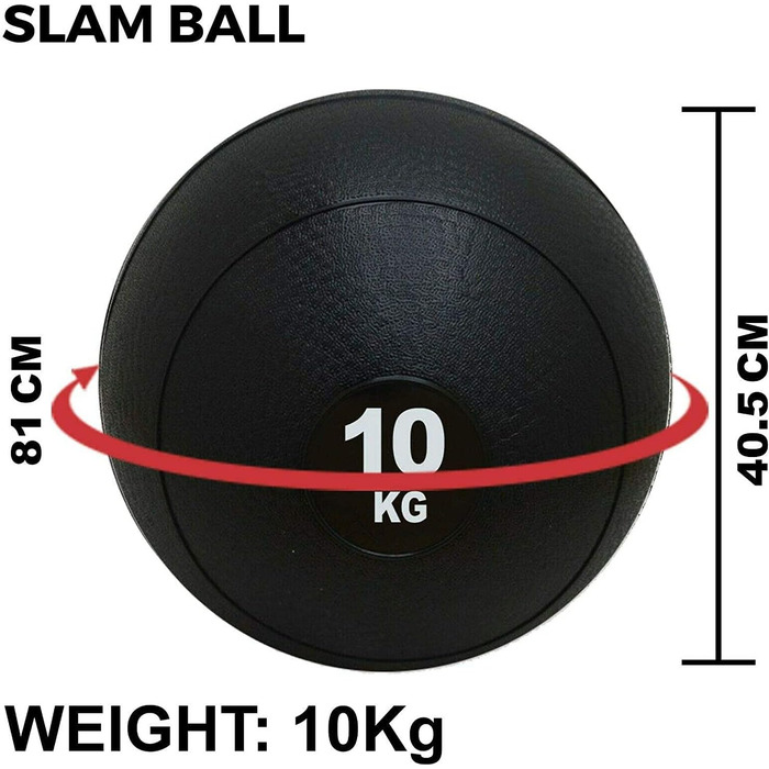 Слембол Maxstrength для кросфіту, MMA, фітнесу, важкої атлетики, медичний м'яч 8/10/12 кг, без відскоку
