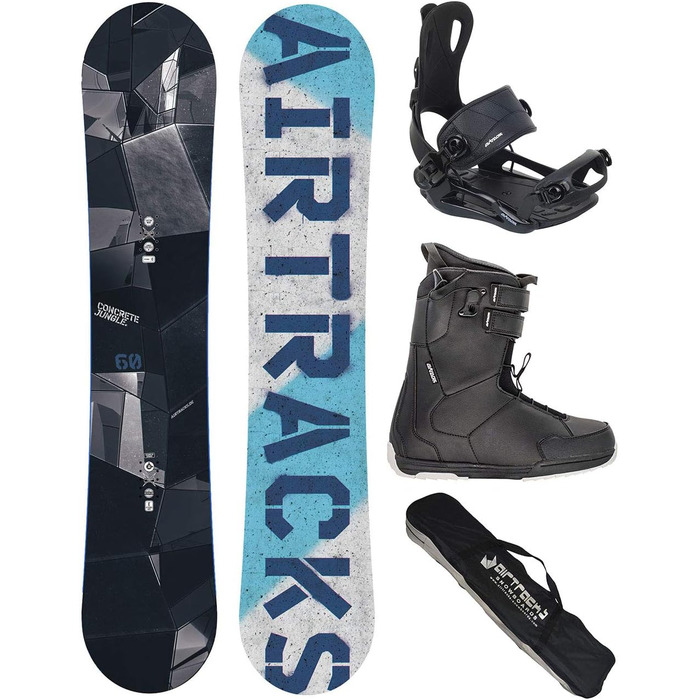 Сноуборд комплект Airtracks Jungle Hybrid Rocker Wide 150 см + кріплення Master FASTEC + черевики Master QL 47 + сумка