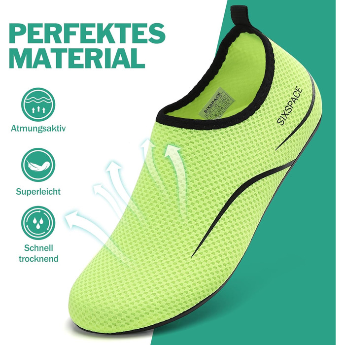 Шкарпетки для плавання та водних видів спорту Sixspace, дихаючі, швидковисихаючі, розмір 34-47