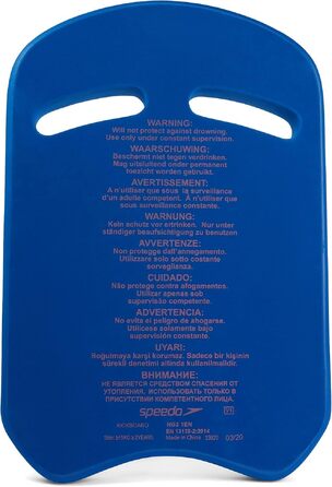 Дошка для плавання Schwimm-Kickboard для тренування ніг, водонепроникна, Neon-Tangerine/Blue Flame, розмір 32/8