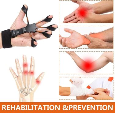 Регульований тренажер для хвату з лічильником – 5–100 кг, тренажер передпліччя та зап'ястя, механічний тренажер для рук для силових тренувань, реабілітації, скелелазіння, фітнесу та зняття стресу (Сірий (набір))