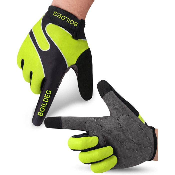 Велосипедні рукавички без пальців для MTB, фітнесу: дихаючі, з антиковзаючим покриттям, амортизуючі, для жінок та чоловіків, розмір M, зелені