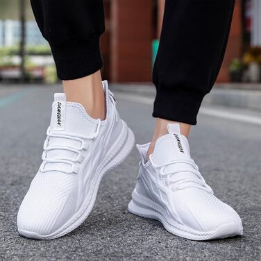 Чоловічі кросівки Oltyutc для бігу та занять спортом, літні, легкі, білі, 42 EU