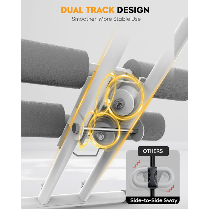 Тренування пресу GuuG: компактний тренажер для дому, для чоловіків та жінок, рожевий