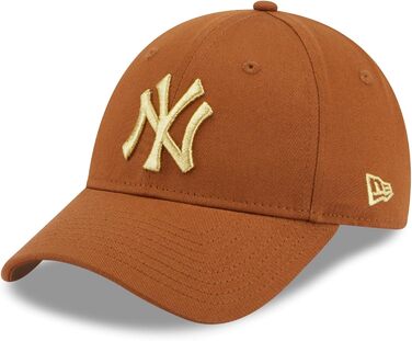 Шапка New Era New York Yankees з помпоном, жіноча, універсальний розмір, коричнева