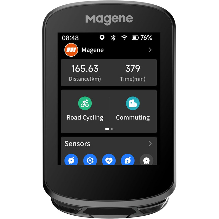 Велокомп'ютер Magene C506 з GPS, кольоровим сенсорним екраном, навігацією, водонепроникний, бездротовий, WiFi та Bluetooth, для велотренувань
