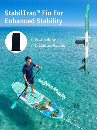 Надувне SUP-борд Niphean з сидінням та аксесуарами, 320 см, для 2 осіб, до 200 кг, для будь-якого рівня майстерності