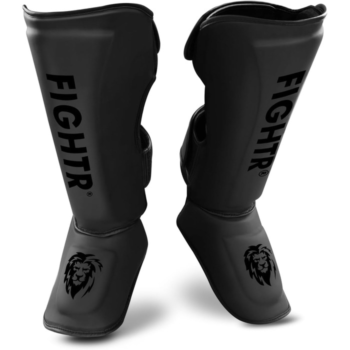 FIGHTR® професійний щиток для гомілки, екстра товстий – ідеальний захист і посадка для кікбоксингу, MMA, муай тай, єдиноборств