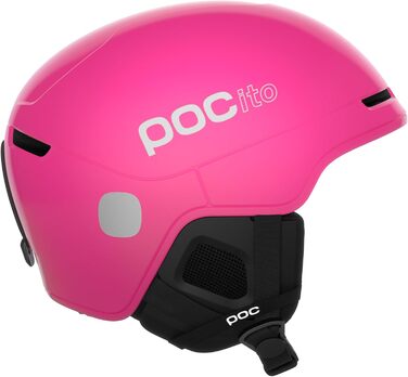Дитячий лижний та сноубордичний шолом POC POCito Obex MIPS з RECCO, флуоресцентно-рожевий, XXS (48-52 см) – легкий, регульований захист для дітей