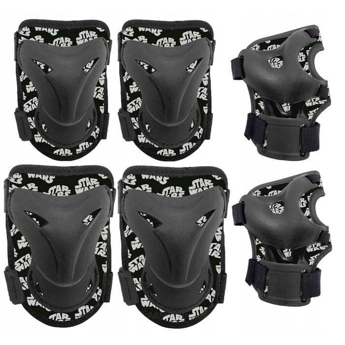 Комплект захисту: наколінники, налокітники та шолом для роликів і скейта Star Wars