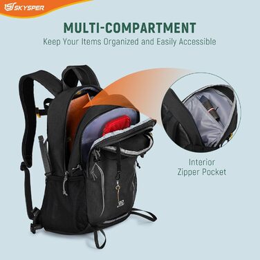 Рюкзак SKYSPER 20L для чоловіків і жінок, легкий туристичний, компактний, для трекінгу та спорту на відкритому повітрі, екологічний