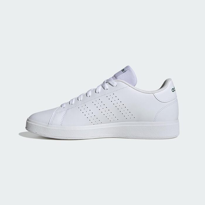 Кросівки adidas Advantage Base 2.0 унісекс, білі з зеленим (Cloud White/Collegiate Green), розмір 42 2/3 EU
