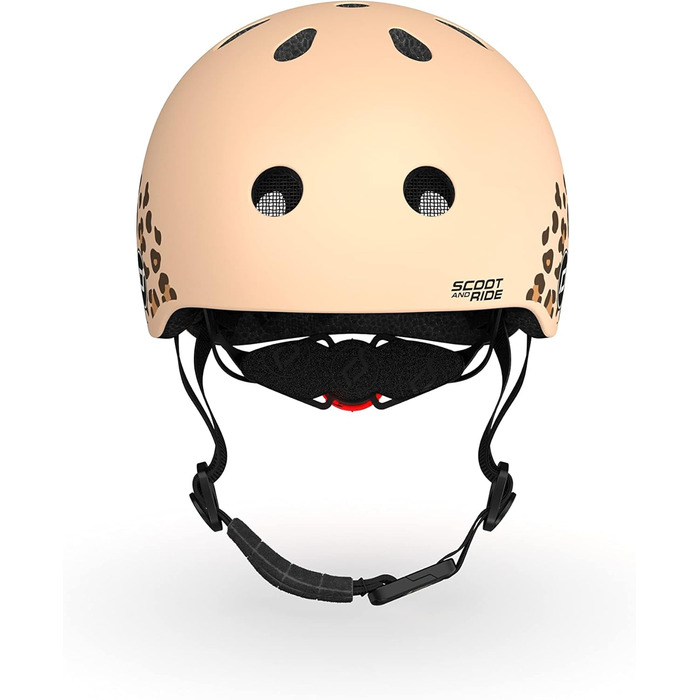 Дитячий шолом Scoot & Ride Leopard XXS-S (45-51 см), леопардовий принт, унісекс
