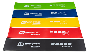 Набір фітнес-резисторів Hop-Sport (2,5-18 кг), 5 шт.