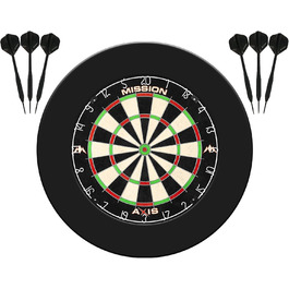 Дартс-набір Mission Darts Home Center з мішенню, 2 комплектами дротиків і пазловою окантовкою