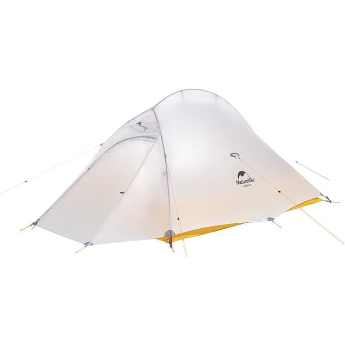 Намет Naturehike Cloud Up 2 - ультралегкий намет для кемпінгу на 2 особи, 3-4 сезон, водонепроникний, Kumquat Yellow 10D